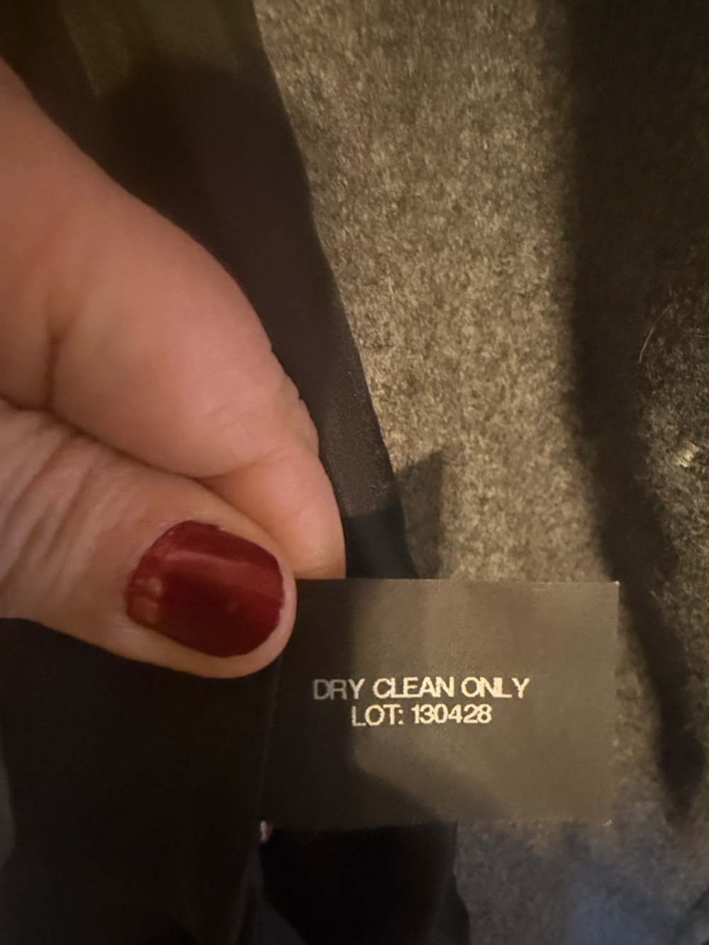 Anne Klein Gray Double-Breasted Wool-Blend Peacoat - Picture 6 of 7